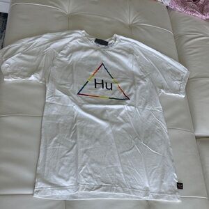 Adidas Men’s White Tee with Colorful Logo
